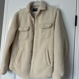 Express Men’s Sherpa Flannel Jacket